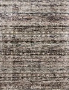 Theia Grey / Multi Rug with elevated neutrals and pops of color in a subtle pile height variation and refined fringe border