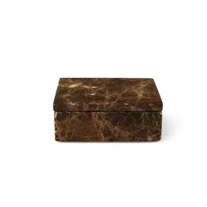 Product Image 1 for Brown Emperador Rect. Box Small from BIDKHome