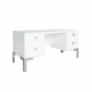 Product Image 3 for Cosby Four Drawer Desk from Worlds Away