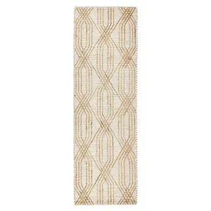 Product Image 1 for Tustin 2.6'x8' Indoor Jute Blend Handwoven Geometric Ivory Area Rug Runner from Classic Home Furnishings