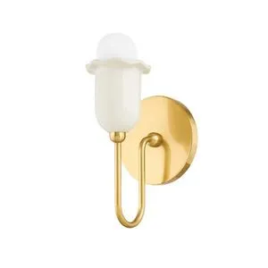 Product Image 1 for Delilah Aged Brass Flower Wall Sconce from Mitzi