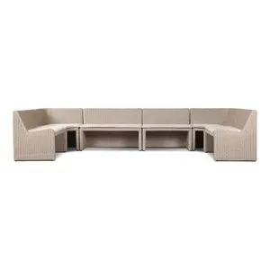 Product Image 1 for Senna Outdoor Dining Banquette U Shape - Vintage White from Four Hands
