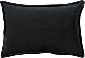 Product Image 1 for Cotton Velvet Black Pillow from Surya