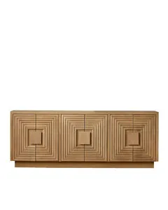 Product Image 2 for Morombe Washed Oak Credenza from Currey & Company