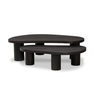 Product Image 1 for Joji Aged Black Nesting Coffee Tables from Four Hands
