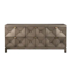 Product Image 1 for Greige Walnut Musashi 6 Drawer Console from Noir