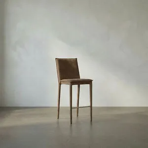 Product Image 1 for Newton Orris Brown Leather Counter Chair from Noir