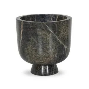 Product Image 1 for Avenza Dark Green Marble Planter from Four Hands