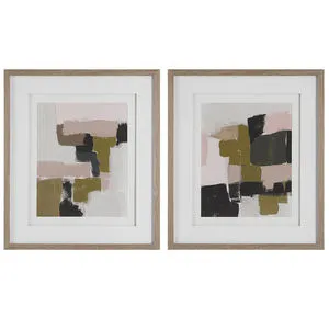 Product Image 1 for Color Block Framed Prints, Set of 2 from Uttermost