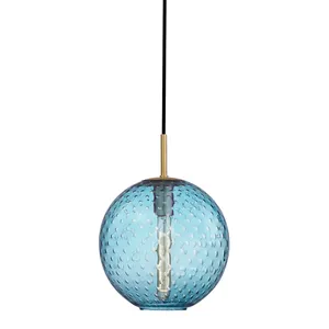Product Image 1 for Rousseau 1 Light Pendant Blue Glass from Hudson Valley