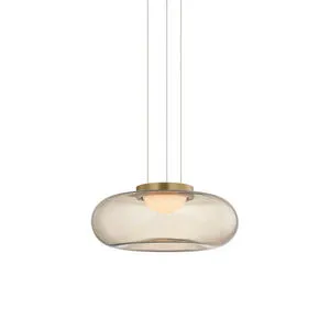 Product Image 1 for Opalesce Modern Brass Pendant from Sonneman