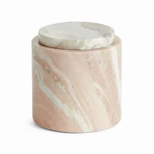 Product Image 1 for Jaqueline Marble Round Lidded Box Short from Napa Home And Garden