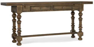 Product Image 1 for Bluewind Oak Veneer Flip-Top Console Table from Hooker Furniture