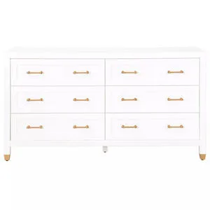 Product Image 3 for Stella 6 Drawer Double White Wood Dresser from Essentials for Living