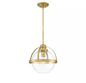 Product Image 1 for Pendleton Warm Brass 1 Light Pendant from Savoy House 