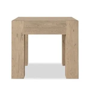 Product Image 1 for Abaso Whitewash Rustic Oak End Table from Four Hands