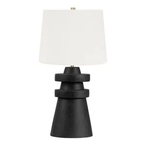 Product Image 1 for Grover 1 Light Black Table Lamp from Troy Lighting