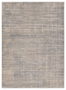Product Image 1 for Pinon Modern Striped Silver/ Taupe Rug - 3' x 10' from Jaipur 