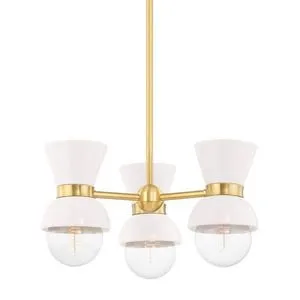 Product Image 3 for Gillian 3 Light Semi Flush Mount from Mitzi