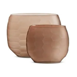 Product Image 1 for Smoked Textured Glass Oval Vases from Four Hands