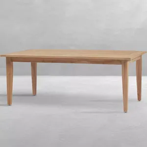 Product Image 1 for QS Croquet Teak Rectangular Farm Table, Natural Teak from Summer Classics