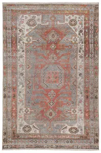 Product Image 2 for Palazza Medallion Gray / Orange Area Rug from Jaipur 
