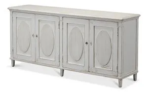 Product Image 2 for Ribbon Whitewash Sideboard from Sarreid Ltd.