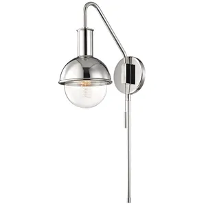 Product Image 1 for Riley 1 Light Wall Sconce With Plug from Mitzi
