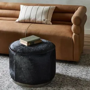 Product Image 6 for Sinclair Round Ottoman from Four Hands