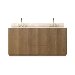 Product Image 1 for Brookhurst Satin Oak Veneer Double Vanity from Four Hands