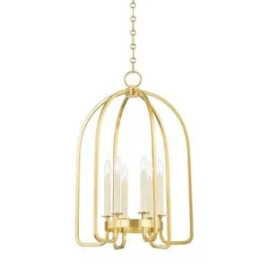 Product Image 1 for Oakville 6-Light Aged Brass Lantern from Hudson Valley
