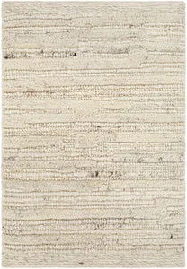 Product Image 1 for Manisa Global Hand-Woven Wool Cream / Brown Rug - 2' x 3' from Surya