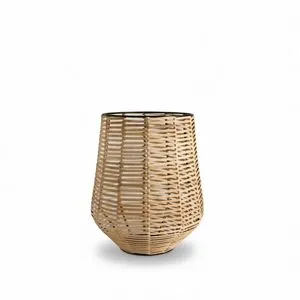 Product Image 1 for Natural Iron & Bamboo Lantern Dia 9.75" from BIDKHome
