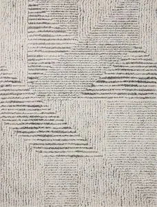 Product Image 1 for Levitt Ivory / Grey Contemporary Shag Rug - 2'7" x 7'6" from Loloi