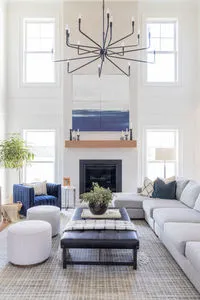 Product Image 1 for Augustine Sapphire Navy Swivel Chair from Four Hands