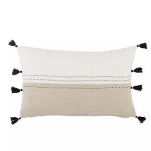 Product Image 4 for Yamanik Stripes White/ Beige Lumbar Pillow from Jaipur 