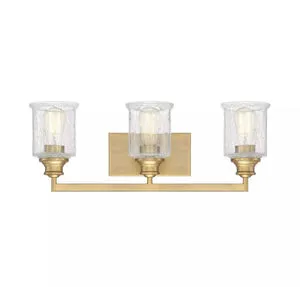 Product Image 3 for Hampton Warm Brass 3 Light Bath from Savoy House 