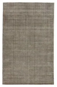 Basis Taupe Rug with subtle horizontal ribbed texture in a solid neutral taupe wool and viscose blend