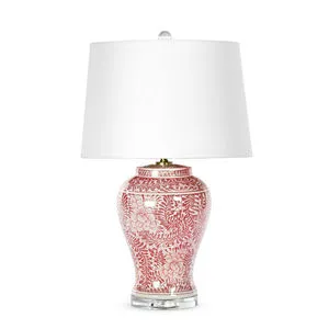 Product Image 1 for Red Ceramic Table Lamp from Regina Andrew Design