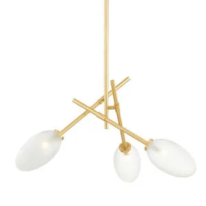 Product Image 1 for Alberton 3-Light Chandelier - Aged Brass from Hudson Valley