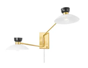 Product Image 3 for Whitley 2 Light Wall Sconce Plug In from Mitzi