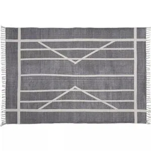 Product Image 2 for Block Print Rug Cotton Rug  Centerpoint Stripe from Homart