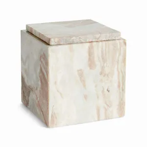 Product Image 1 for Jaqueline Marble Square Lidded Box Tall from Napa Home And Garden