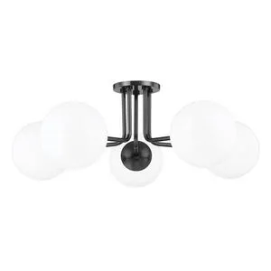 Product Image 1 for Stella 5 Light Semi Flush from Mitzi