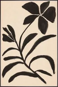 Product Image 1 for Midnight Flora IV 54"x81" Botanical Canvas Painting from Leftbank