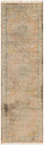 Product Image 1 for Nirvana Hand-Knotted Dusty Coral / Mustard Rug - 2'6" x 8' from Surya