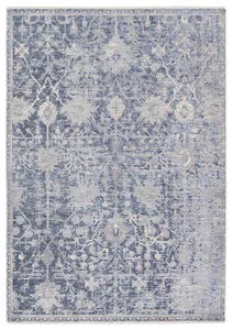 Product Image 3 for Seraph Medallion Blue/ Gray Rug from Jaipur 