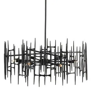 Product Image 1 for Attingham Black Chandelier from Currey & Company