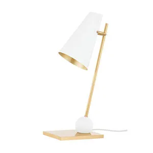 Product Image 2 for Piton 1-Light Aged Brass / Soft White Table Lamp from Hudson Valley