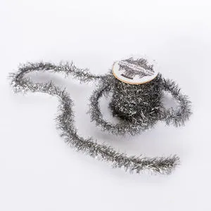 Product Image 6 for Elena Twisted Pewter Tinsel Trim from Cody Foster & Co